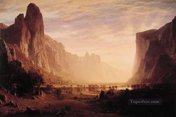 アルバート・ビアシュタット Painting - ヨセミテ渓谷を見下ろす アルバート・ビアシュタット
